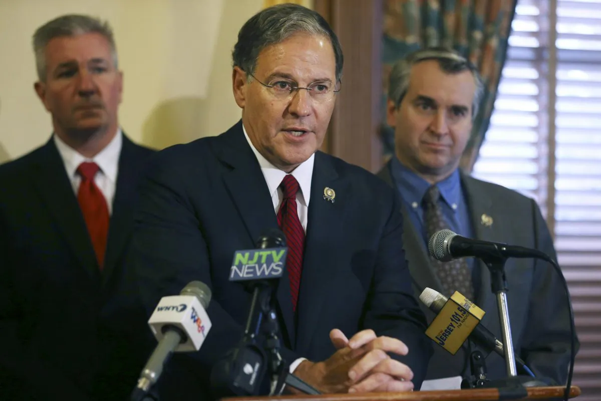 Minority Leader Jon M. Bramnick (R-Westfield) at a gathering on Nov. 5, 2015, in Trenton, N.J. Bramnick was re-elected as leader despite a loss of at least three seats. Bramnick says Democrats must put forward a plan to solve the state's problems. New Jersey Assembly Democrats say they're ready to put their bigger majority to work on the state's ailing fund for road and bridge work. (AP Photo/Mel Evans)