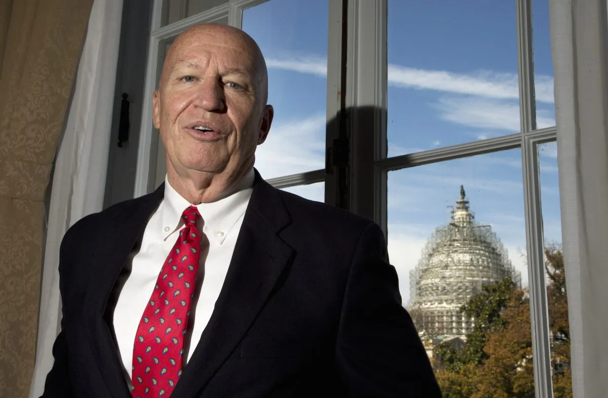 Rep. Kevin Brady (R-Texas), the new chairman of the House Ways and Means Committee, poses for a photo during an interview with The Associated Press in his office on Capitol Hill in Washington, D.C., on Nov. 6, 2015. The House's newest and perhaps most powerful committee chairman is a 60-year-old Texas Republican who began life in a South Dakota Democratic family and lost his father at age 12 in a courtroom shooting. (AP Photo/Manuel Balce Ceneta)