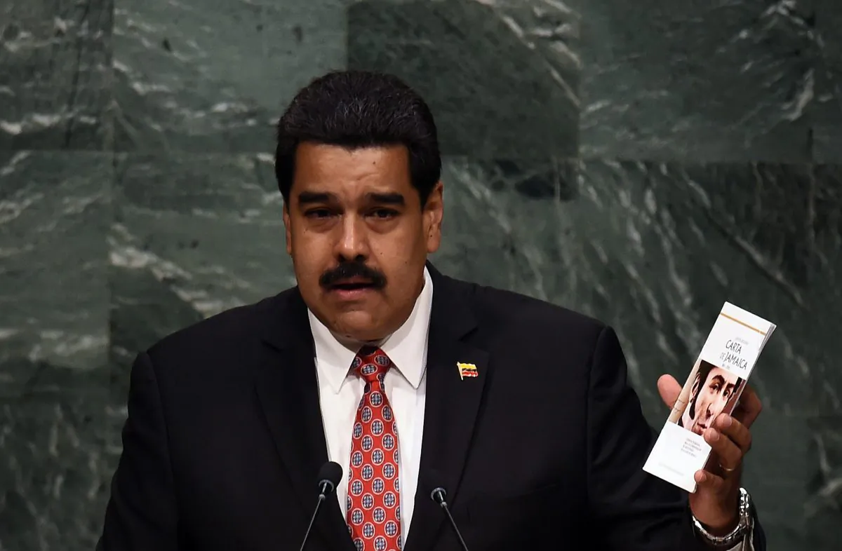 Venezuela's President Nicolas Maduro at the 70th session of the U.N. General Assembly in New York on Sept. 29, 2015. (Jewel Samad/AFP/Getty Images)