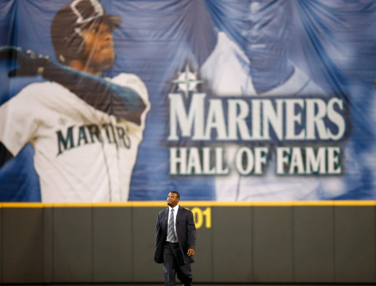 Ken Griffey Jr. won an MVP and four home run titles during his years with the Seattle Mariners. (Otto Greule Jr/Getty Images)