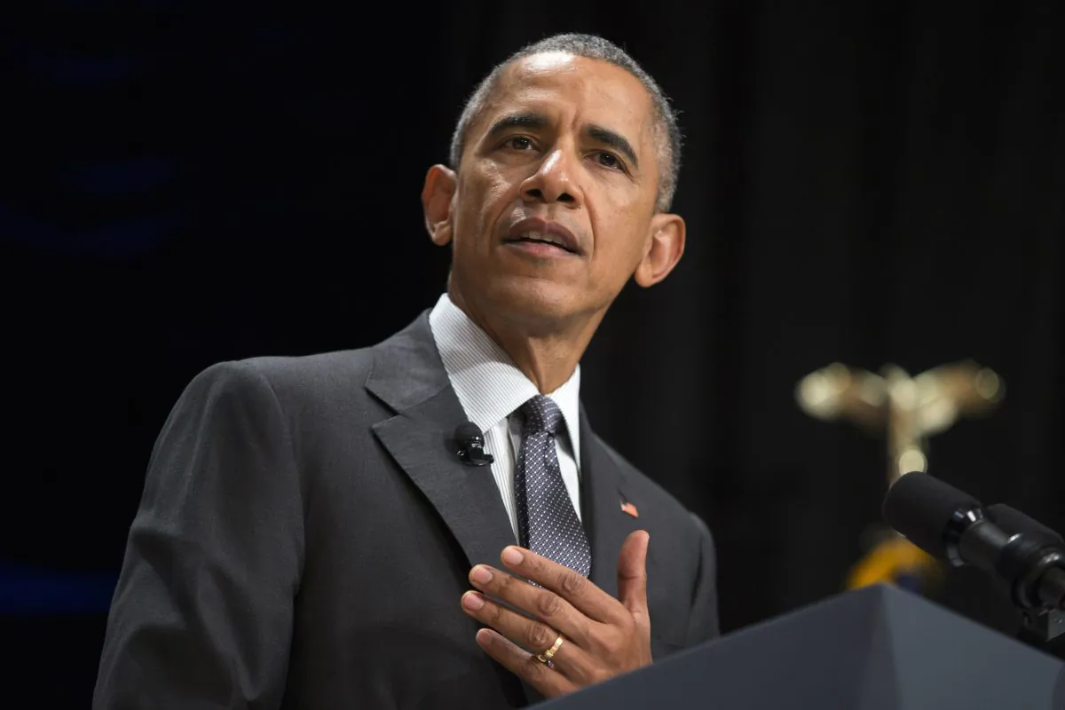 President Barack Obama at the 2015 White House Tribal Nations Conference in Washington, D.C., on Nov. 5, 2015. (AP Photo/Evan Vucci)