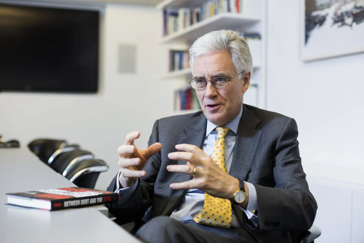 Lord Adair Turner, the chairman of the Institute of New Economic Thinking and former head of the UK Financial Services Authority (FSA) in New York on Oct. 16. (Samira Bouaou/Epoch Times)