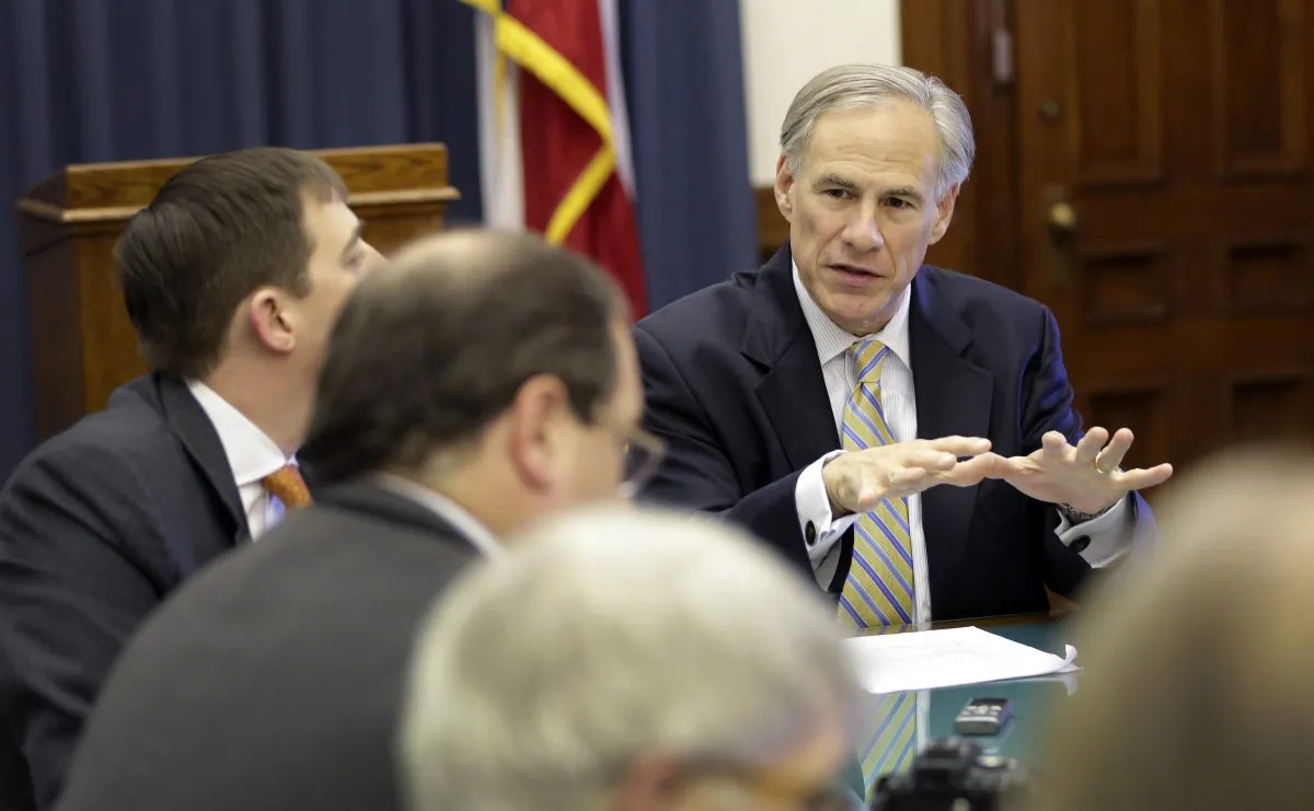 Texas Gov. Greg Abbott in a file photo. (AP Photo/Eric Gay)