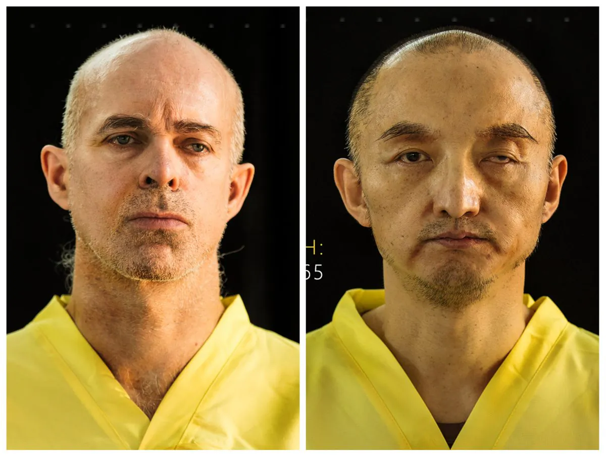 ISIS online magazine Dabiq purports to show Ole Johan Grimsgaard-Ofstad (L), 48, from Oslo, Norway, and Fan Jinghui, 50, from Beijing, China. ISIS said Wednesday, Nov. 18, 2015, that it has killed captives Grimsgaard-Ofstad and Jinghui after earlier demanding ransoms for the two men. (Dabiq via AP)