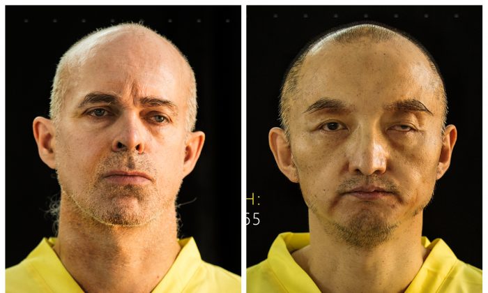 ISIS online magazine Dabiq purports to show Ole Johan Grimsgaard-Ofstad (L), 48, from Oslo, Norway, and Fan Jinghui, 50, from Beijing, China. ISIS said Wednesday, Nov. 18, 2015, that it has killed captives Grimsgaard-Ofstad and Jinghui after earlier demanding ransoms for the two men. (Dabiq via AP)