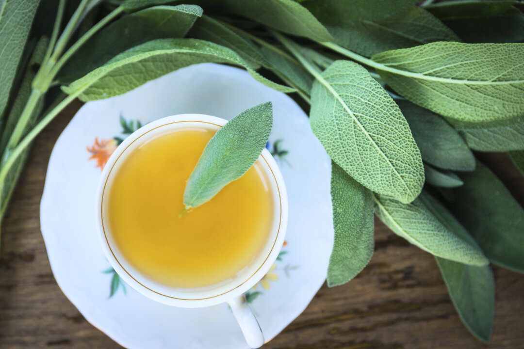 Sage tea is good for indigestion, sore throat, and many other health issues. (vicuschka/iStock).