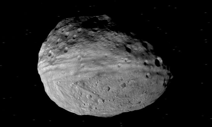 The Asteroid Vesta, one of the largest asteroids in the asteroid belt. (NASA)