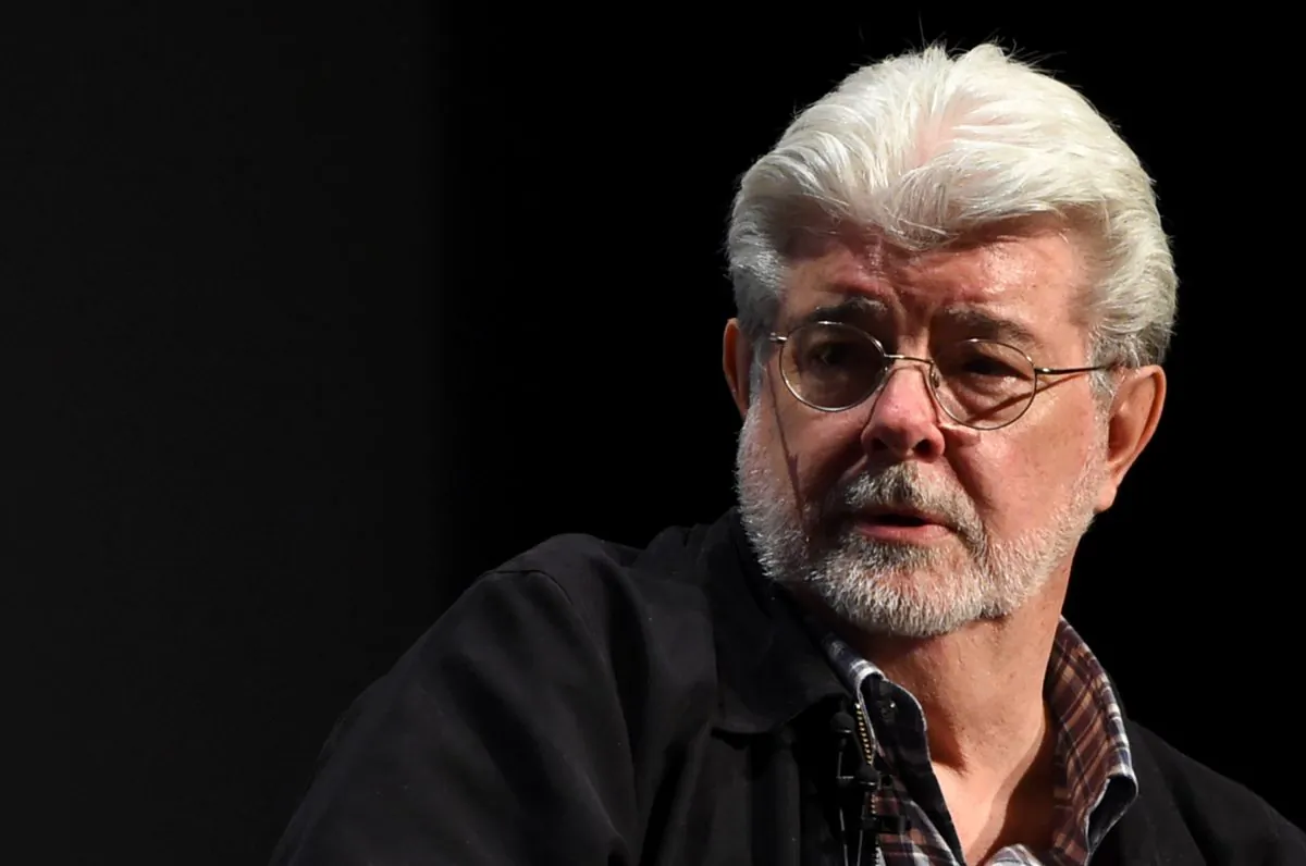 George Lucas speaks onstage at Tribeca Talks in New York City in 2015. (Getty Images)