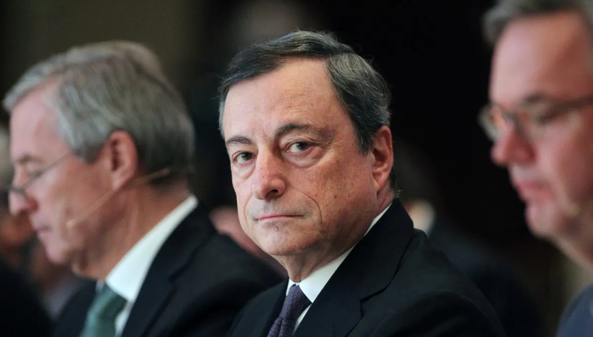 Mario Draghi, President of the European Central Bank (ECB), attends the European Banking Congress in Frankfurt am Main on November 20, 2015. DANIEL ROLAND/AFP/Getty Images)