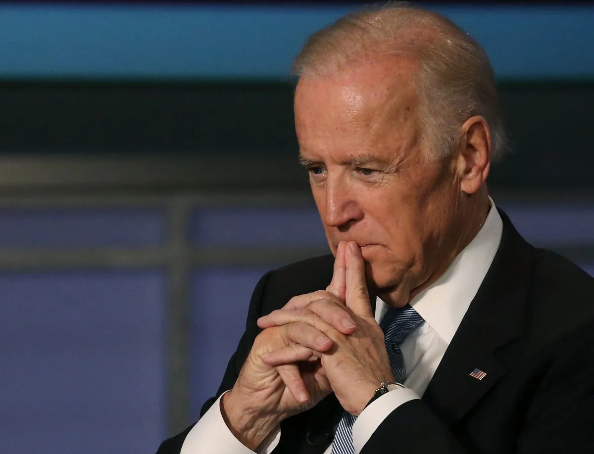 Vice President Joe Biden at an event to honor former Vice President Walter Mondale at George Washington University, in Washington, D.C., on Oct. 20, 2015. (Mark Wilson/Getty Images)