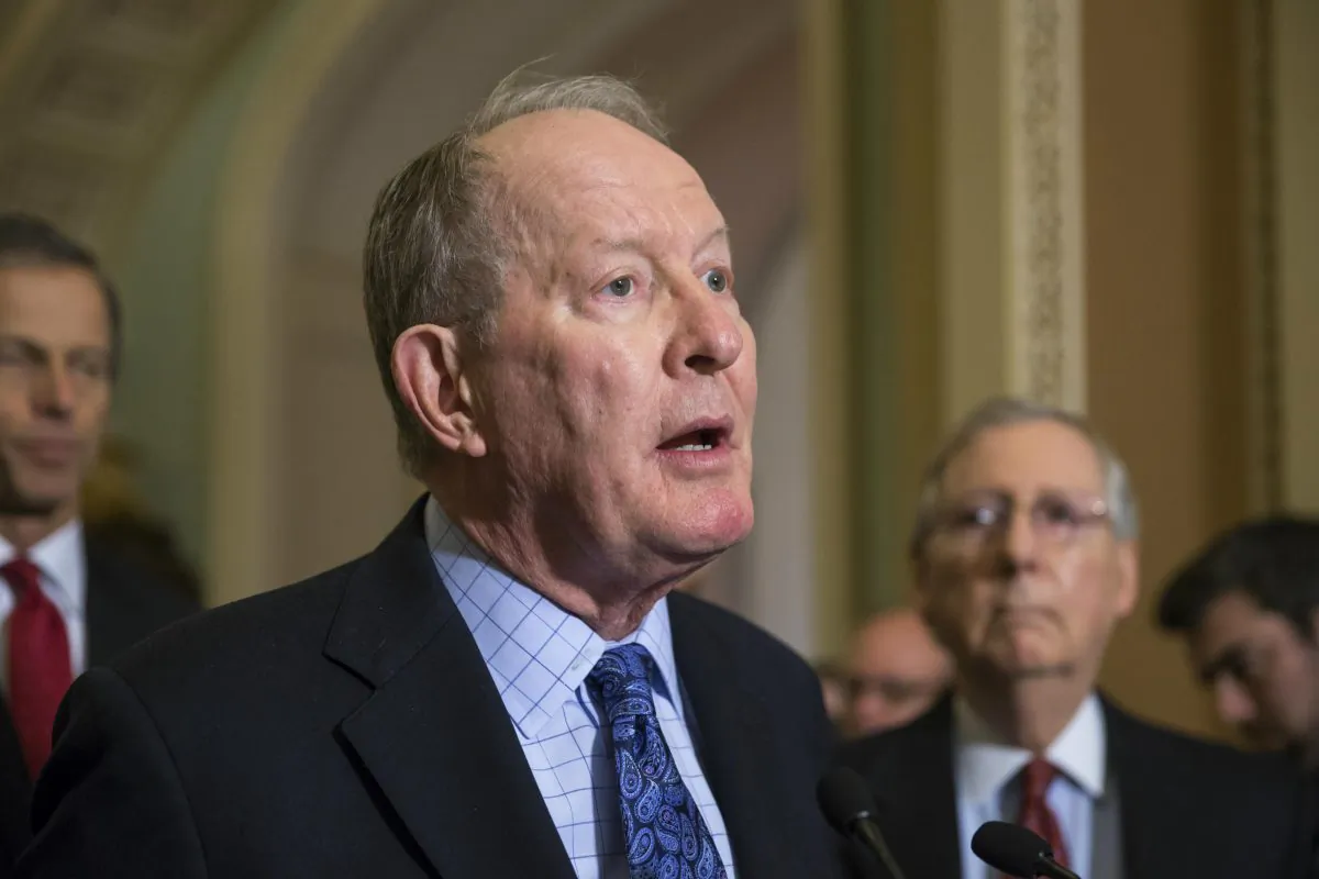 Sen. Lamar Alexander (R-Tenn.), chairman of the Senate Health, Education, Labor, and Pensions Committee, is joined by Senate Majority Leader Mitch McConnell (R-Ky.) (R), as he speaks to reporters after the Senate voted overwhelmingly to end debate on the makeover of the widely criticized 'No Child Left Behind' act, setting up a final vote Wednesday, on Capitol Hill in Washington, D.C., Tuesday, Dec. 8, 2015. The sweeping legislation would give the states greater control over the nation's public schools but still maintain annual testing to gauge student progress. (AP Photo/J. Scott Applewhite)