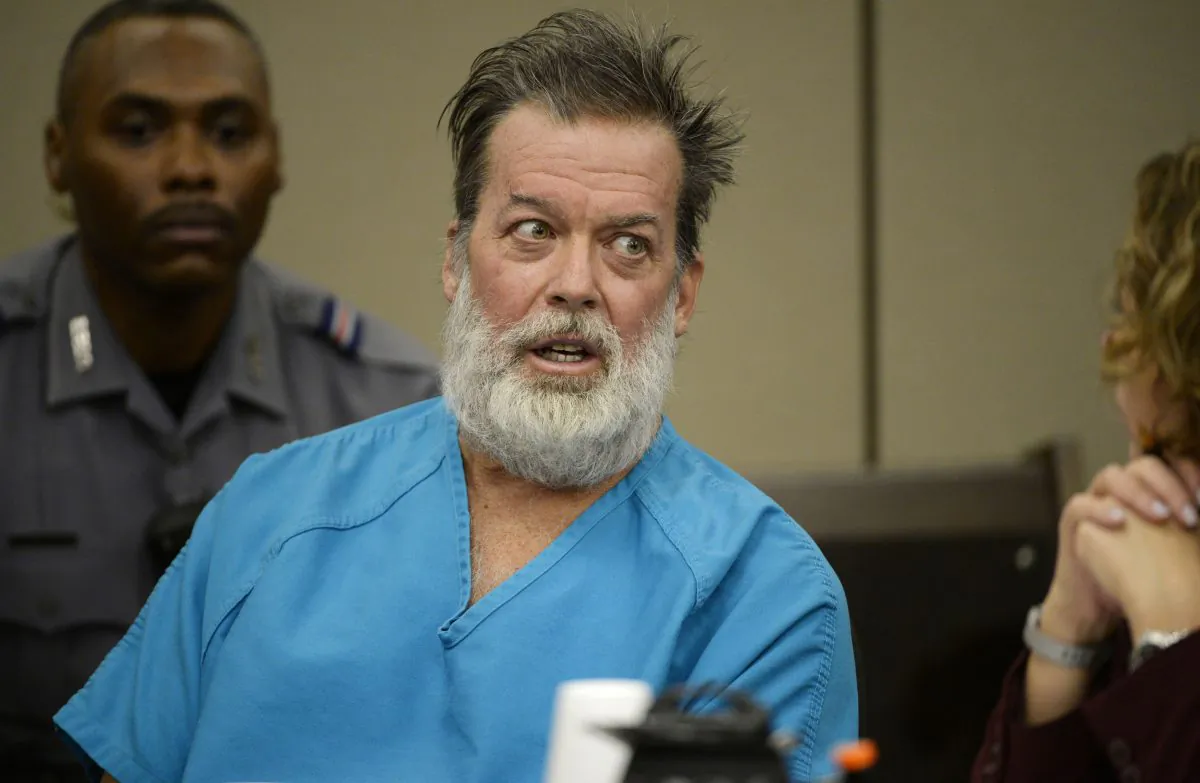 Robert Lewis Dear talks during a court appearance on Wednesday, Dec. 9, 2015, in Colorado Springs, Colo. (Andy Cross/The Denver Post via AP)