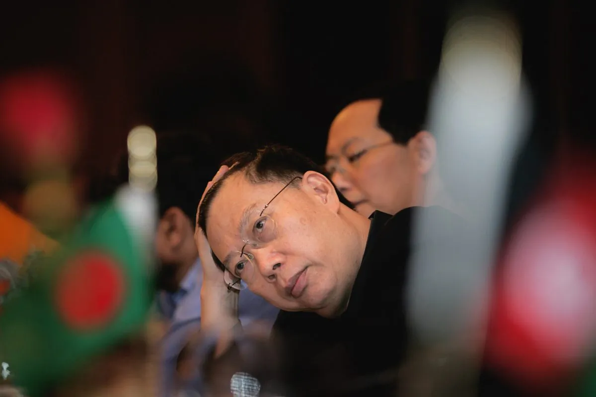 China's former Vice Minister of Health Huang Jiefu at the inauguration of the Conference of Ministers of Health, Agriculture/Livestock on Avian Influenza Control and Pandemic Preparedness in Asia, in New Delhi, India, on July 28, 2006. (AP Photo/Manish Swarup)
