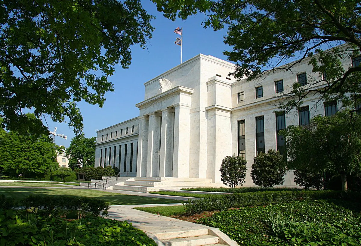The Federal Reserve building in Washington, D.C., on May 4, 2008. (Karen Bleier/AFP/Getty Images)