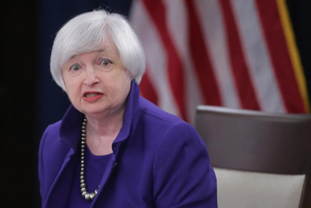 Fed Chair Janet Yellen holds a news conference where she announced the Fed will raise its benchmark interest rate for the first time since 2006 on Dec. 16, 2015 in Washington, D.C. (Chip Somodevilla/Getty Images)