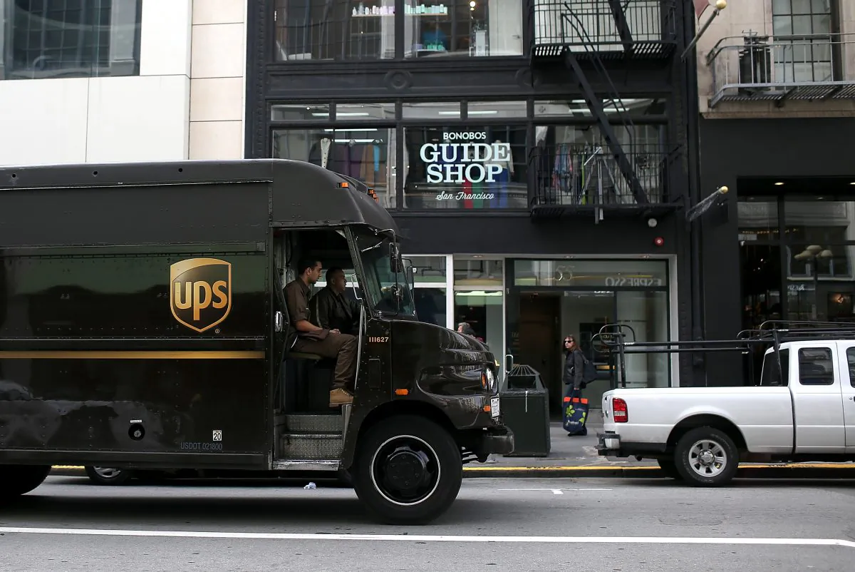 A UPS truck is seen in San Francisco. Business-to-business marketing and sales are now more complex than ever. (Justin Sullivan/Getty Images)