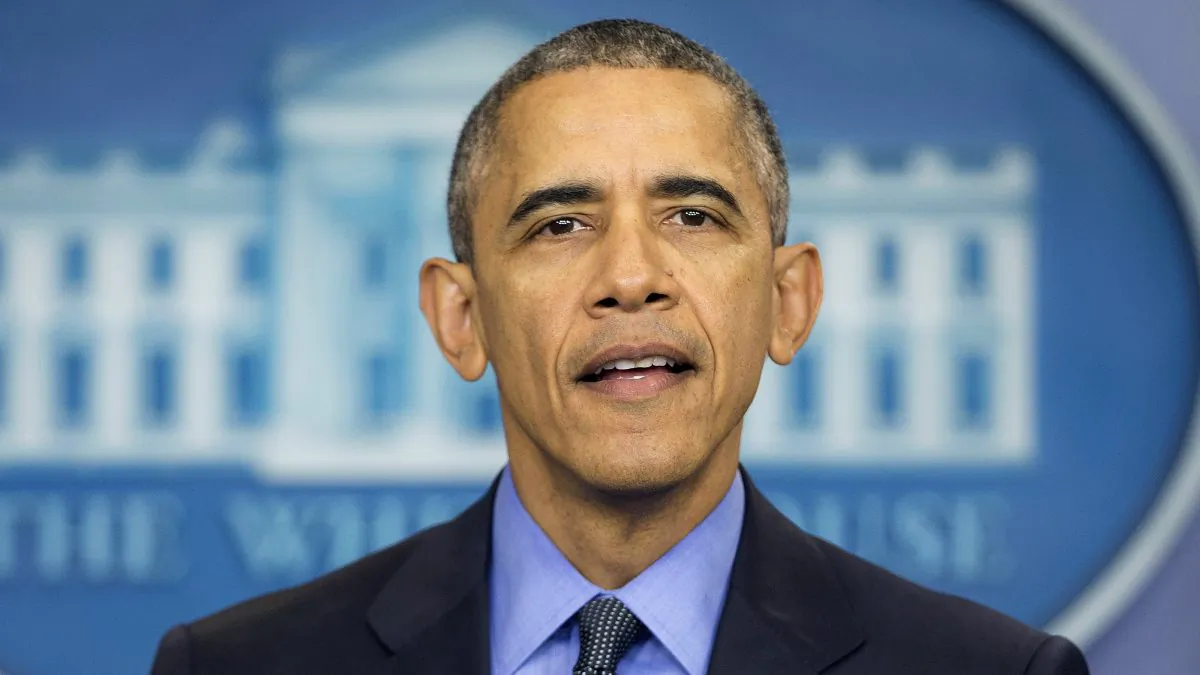 President Barack Obama at a news conference in the White House Brady Press Briefing Room in Washington, D.C., on Dec. 18, 2015. (AP Photo/Pablo Martinez Monsivais)