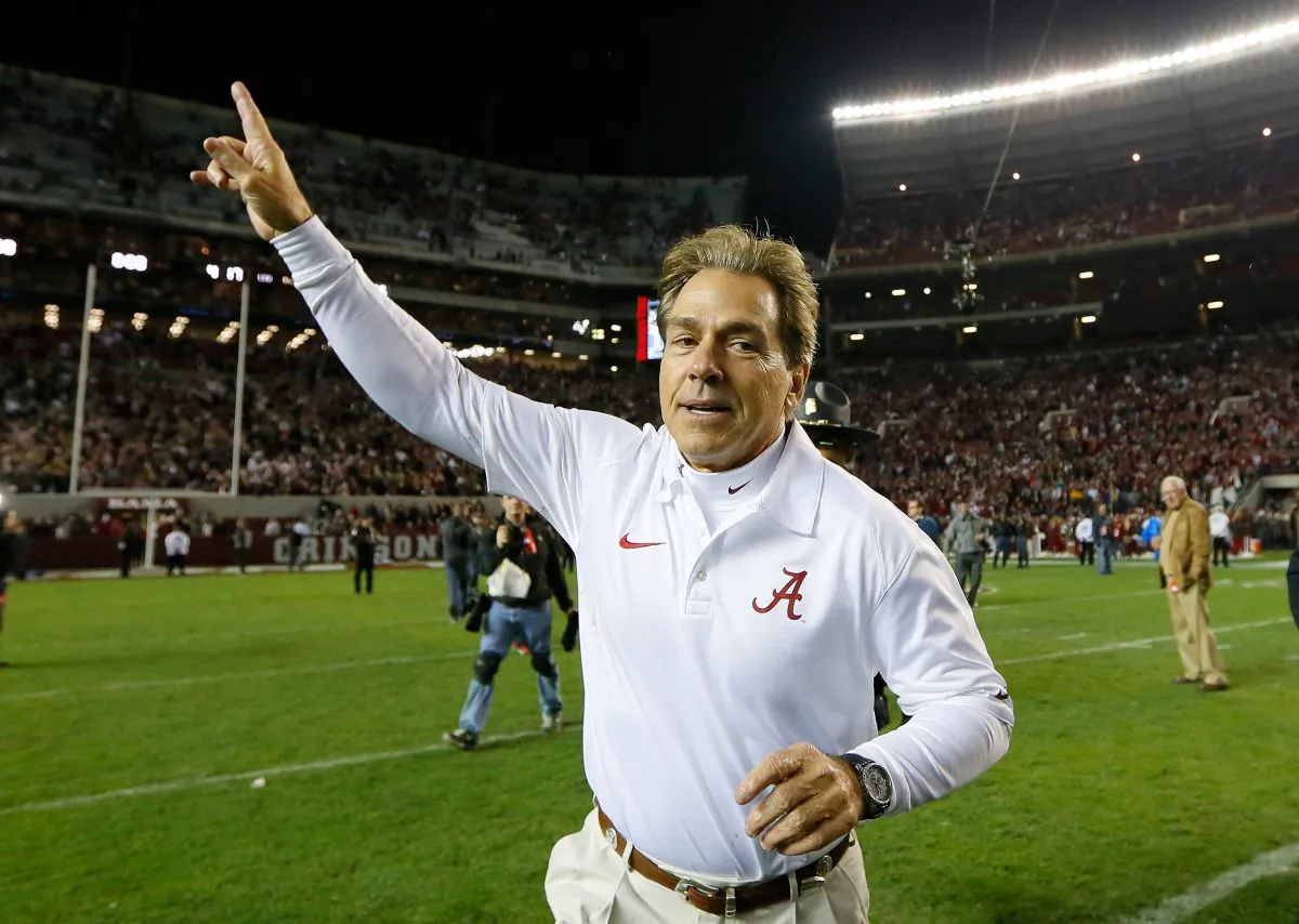 Head coach Nick Saban of Alabama has won three titles with the Crimson Tide and four overall in the college game. (Kevin C. Cox/Getty Images)