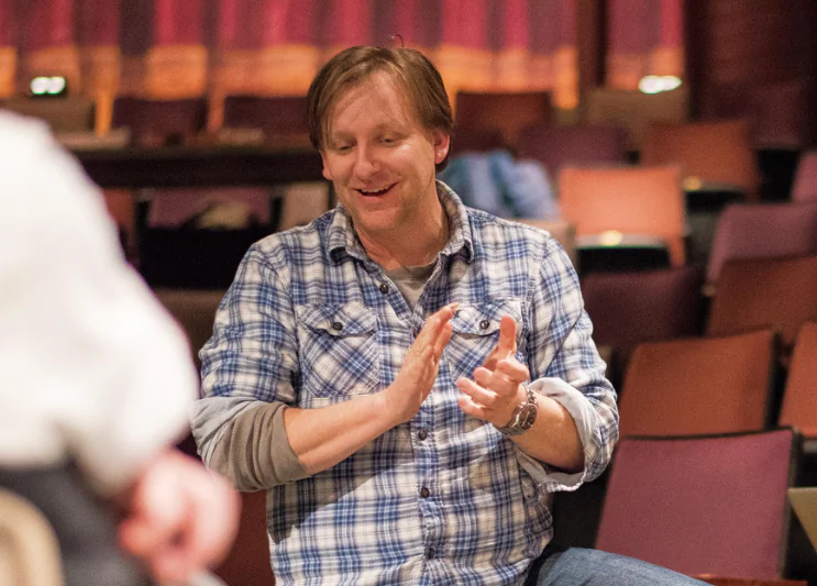John Langs directing in The Allen Theatre at ACT - A Contemporary Theatre. (Truman Buffett) 
