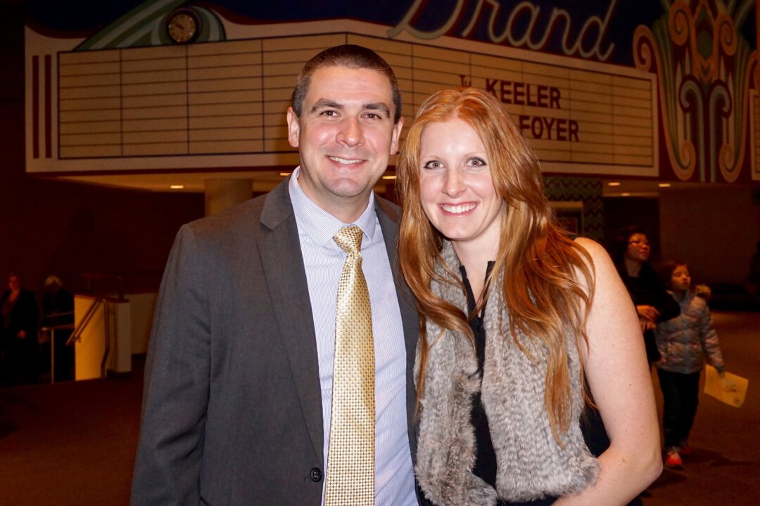 Kevin and Hillary Butterfield appreciated Shen Yun Performing Arts at the DeVos Performance Hall in Grand Rapids, Mich., on Dec. 30, 2015. (Charlie Lu/Epoch Times)