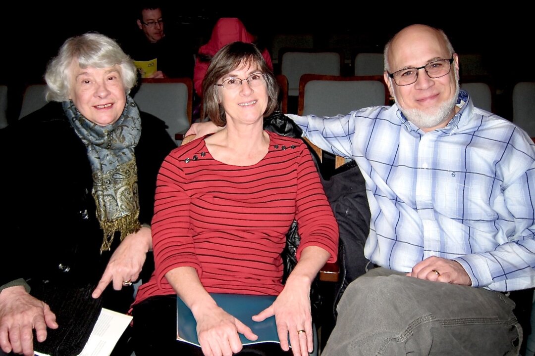 (L to R) Wilma Huyser, Joan Huyser-Honig and Steven Huyser-Honig attend Shen Yun Performing Arts performance at the DeVos Performance Hall in Grand Rapids, Mich., on Dec. 30, 2015. (Valerie Avore/Epoch Times)