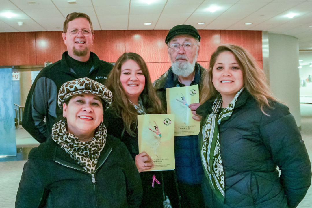 The Vandervelde family attend the New York-based Shen Yun performance at the DeVos Performance Hall on Dec. 30, 2015. (Julia Song/Epoch Times)