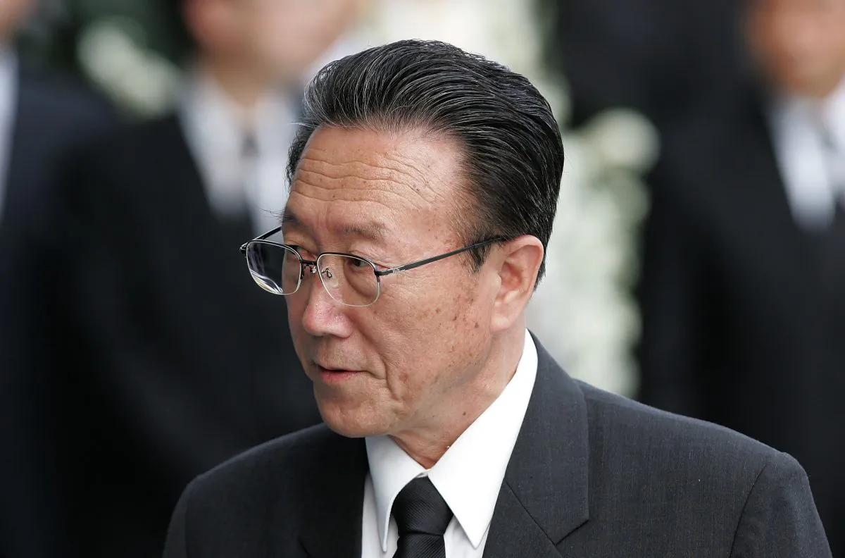 Kim Yang-gon, North Korean senior party official and director of the United Front Department (UFD), an intelligence agency under the Korean Worker's Party, attends a memorial for former South Korean Presiden Kim Dae-jung at the National Assembly in Seoul, South Korea, on Aug. 21, 2009. (Chung Sung-Jun/Getty Images)