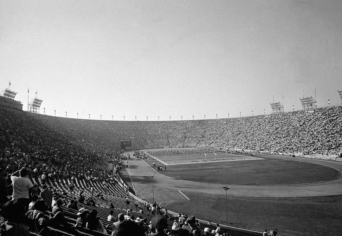 This is a general view of Los Angeles Coliseum during the Super Bowl, Jan. 15, 1967. (AP Photo)