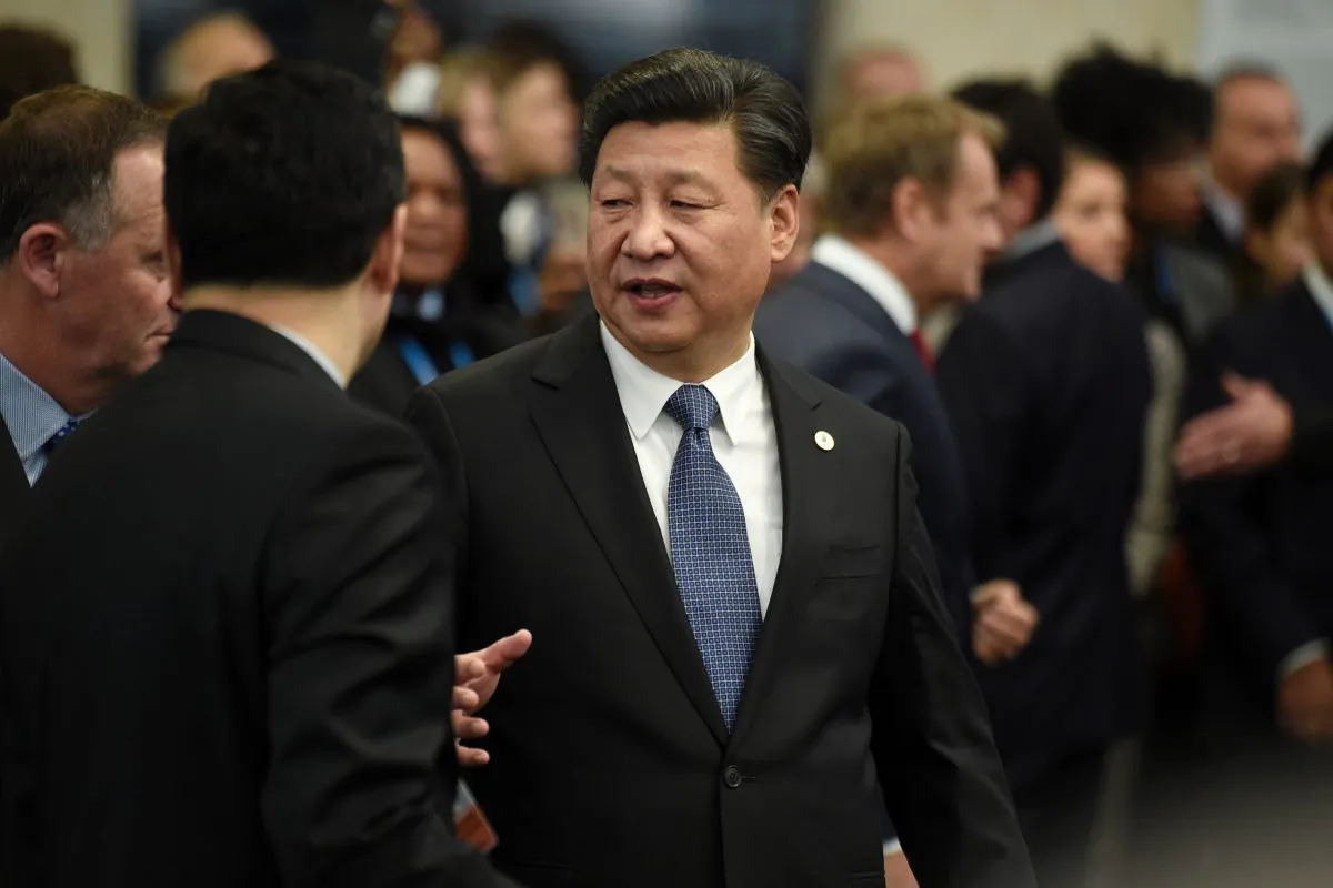 Chinese leader Xi Jinping in Le Bourget, outside Paris, on Nov. 30, 2015. (Martin Bureau/AFP/Getty Images)