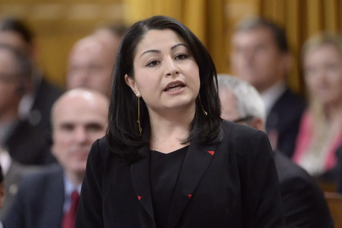 Democratic Institutions Minister Maryam Monsef answers a question in the House of Commons on Dec. 9, 2015. THE CANADIAN PRESS/Adrian Wyld