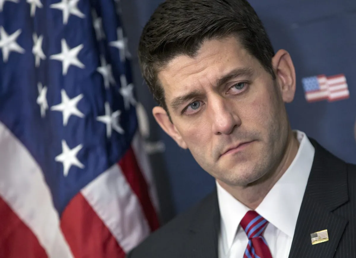 House Speaker Paul Ryan (R-Wis.) talks to reporters as Congress begins the new year on Capitol Hill in Washington, D.C., on Jan. 6, 2016. After dozens of failed attempts to undo President Barack Obama's health care law, the GOP-led Congress will finally put a bill on the president's desk striking at the heart of his signature legislative achievement. (AP Photo/J. Scott Applewhite)