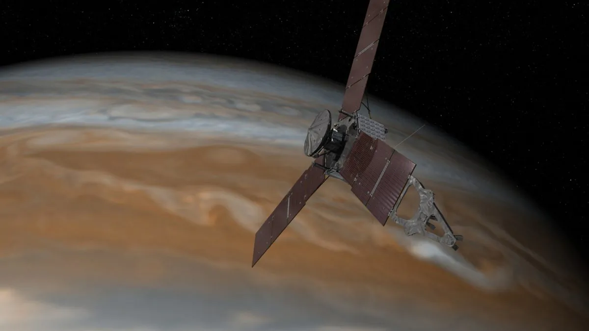 NASA’s Juno probe will be the fastest object humanity has ever created when it approaches Jupiter. (NASA/JPL-Caltech)