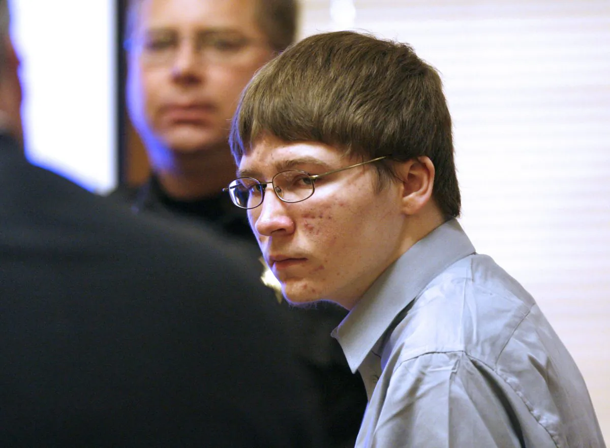 Brendan Dassey, who was convicted of murder and is currently serving a life sentence in prison, appears in court Monday, April 16, 2007, at the Manitowoc County Courthouse in Manitowoc, Wisconsin. (AP Photo/Dan Powers)