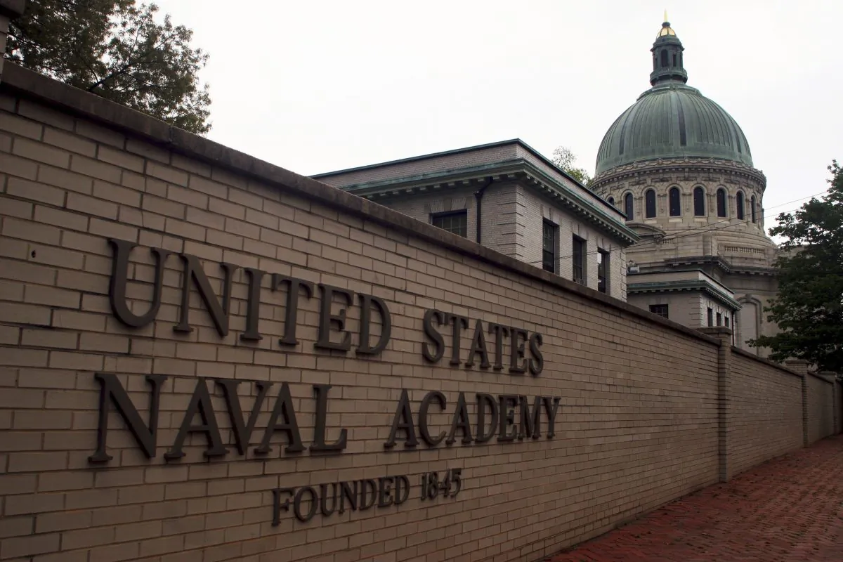 This May 10, 2007 file photo shows the U.S. Naval Academy in Annapolis, Md. (AP Photo/Kathleen Lange)