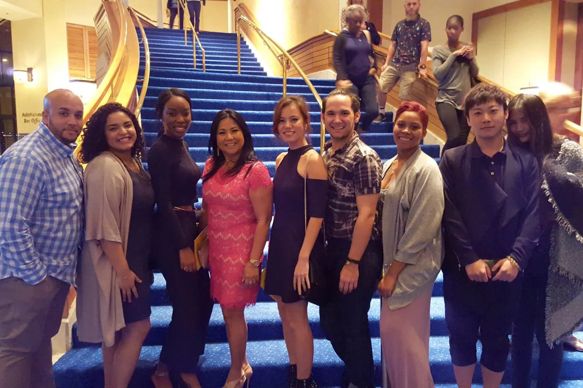 An inspired group of students from Johnson and Whales University shared how Shen Yun's Jan. 8, opening-night performance at the Broward Center expanded their minds and moved their hearts. (Jada Yeung/Epoch Times)