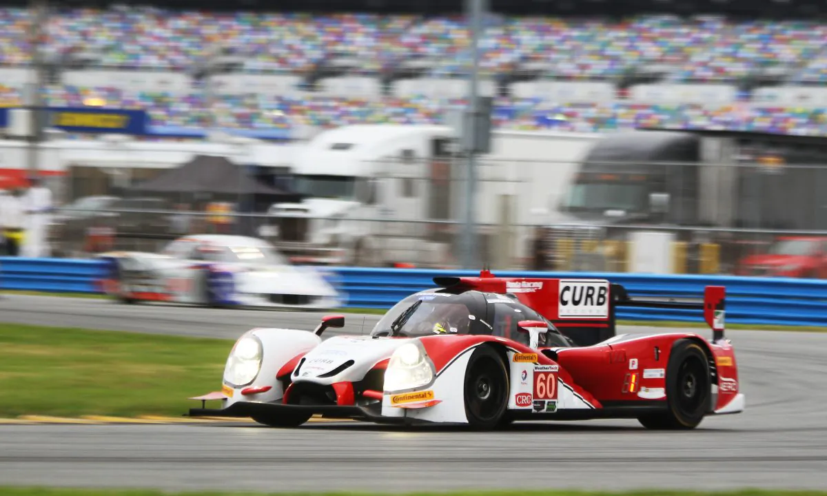 The #60 Shank Ligier-Honda was quickest in both Friday sessions of the Roar Before the 24 at Daytona International Speedway. (Chris Jasurek/Epoch Times)