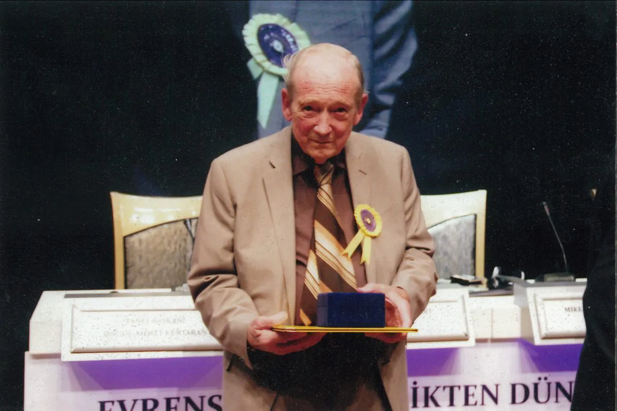 Leland Stewart spoke about interfaith relations at the TIM Show Center in Istanbul, Turkey, on Nov. 1, 2014. (Courtesy of Leland Stewart)