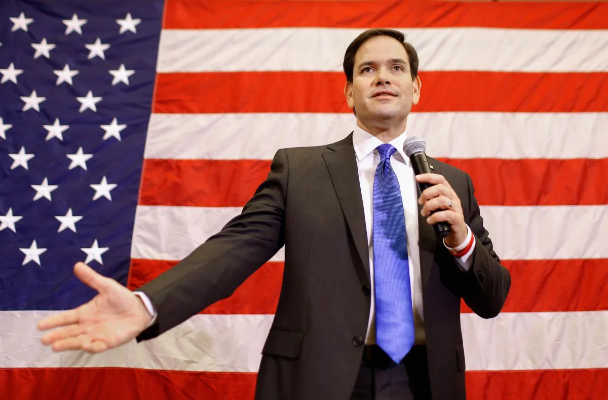In this Jan. 5, 2016, photo, Republican presidential candidate Sen. Marco Rubio, R-Fla. speaks in Cedar Rapids, Iowa. (AP Photo/Patrick Semansky)