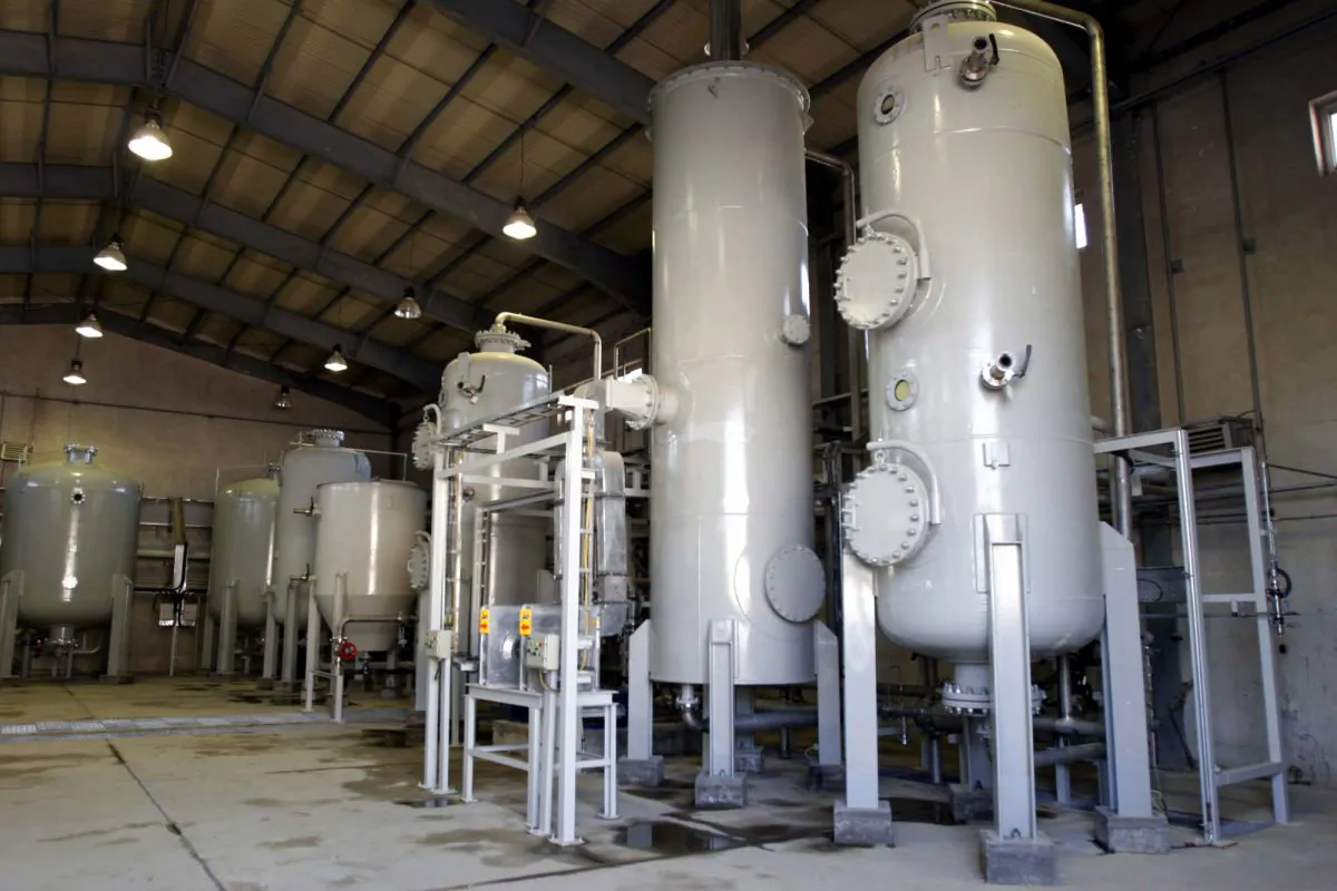 This Oct. 27, 2004 file photo, shows the interior of the Arak heavy water production facility in Arak, 360 kms southwest of Tehran, Iran. (AP Photo/Fars News Agancy)