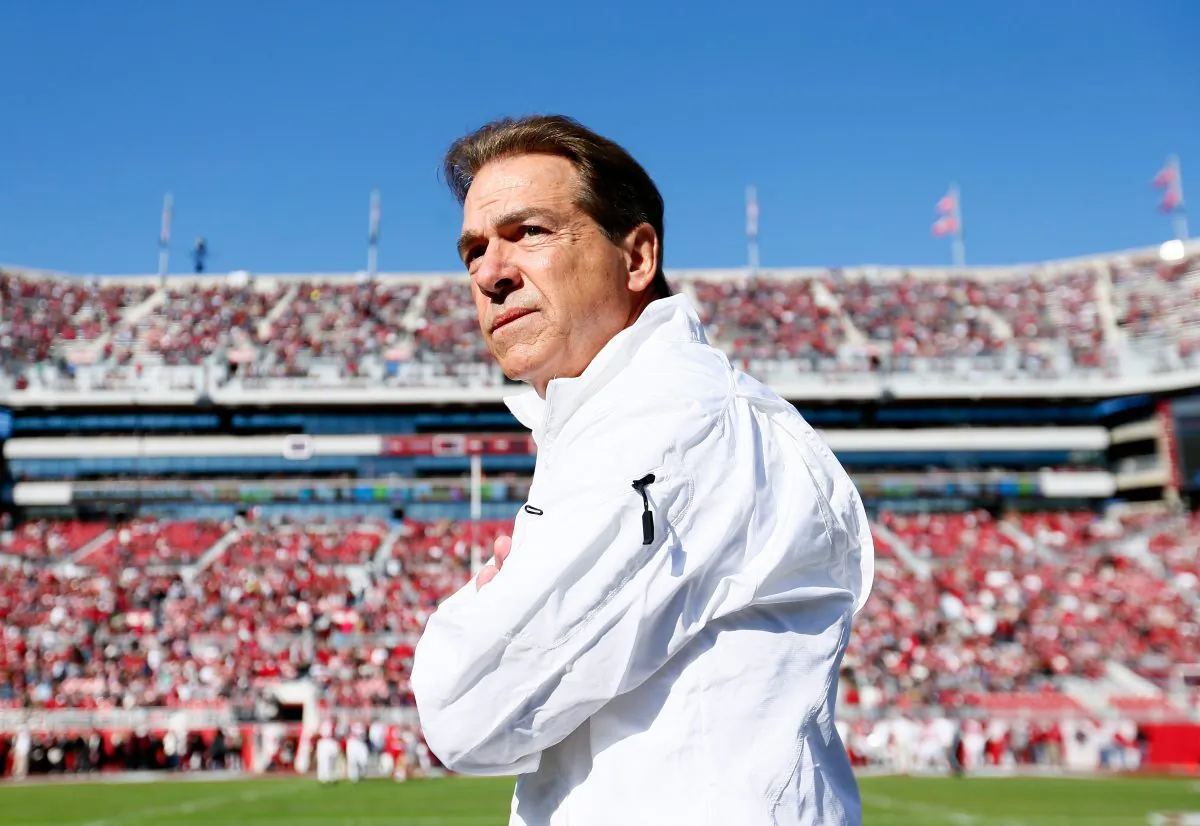 Nick Saban in a file photo (Kevin C. Cox/Getty Images)