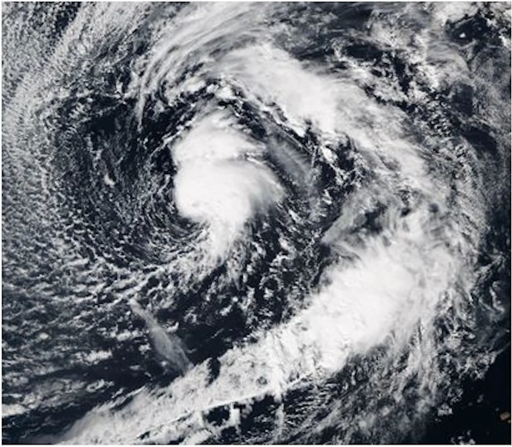 Imagery of Alex in the eastern Atlantic (National Oceanic and Atmospheric Administration)