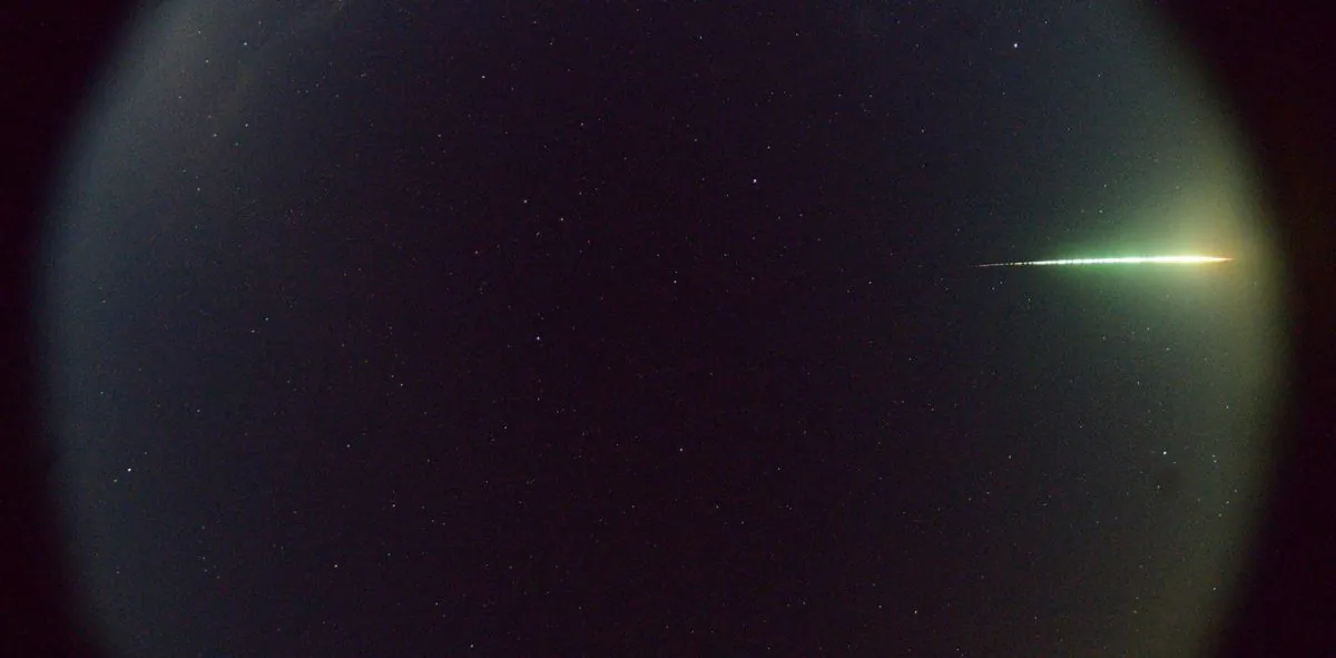 
How to find a meteorite that’s fallen to Earth
January 12, 2016 2.33pm EST
The November 27 fireball as photographed by the Desert Fireball Network observatory at William Creek, South Australia. (Desert Fireball Network, Curtin University