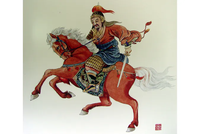 Wu Zixu, a key general and minister in the Warring States Period. (Wang Shuang-K'uan/Epoch Times)