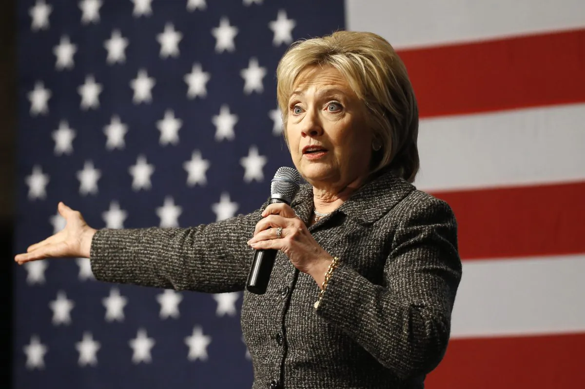 In this Jan. 12, 2016, photo, Democratic presidential candidate Hillary Clinton speaks during a campaign event at Iowa State University in Ames, Iowa. (AP Photo/Patrick Semansky)