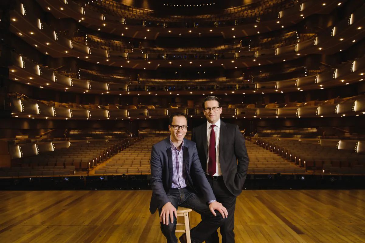 COC Music Director Johannes Debus and COC General Director Alexander Neef announced the company's 2016/2017 season at a special event at the 
Four Seasons Centre, Jan. 13, 2016 (bohuang.ca)