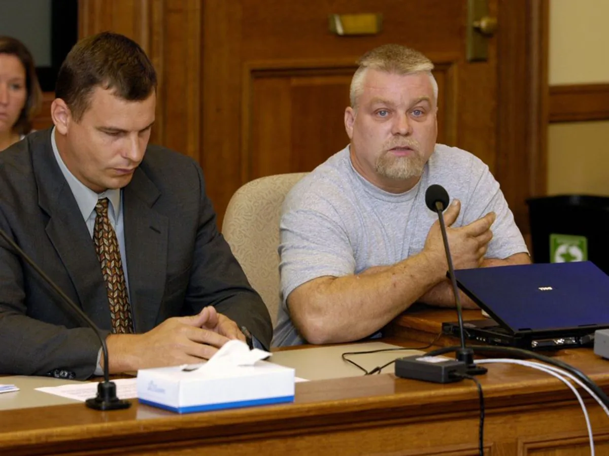 Steven Avery (R) in the Netflix original documentary series "Making a Murderer." (Netflix via AP)