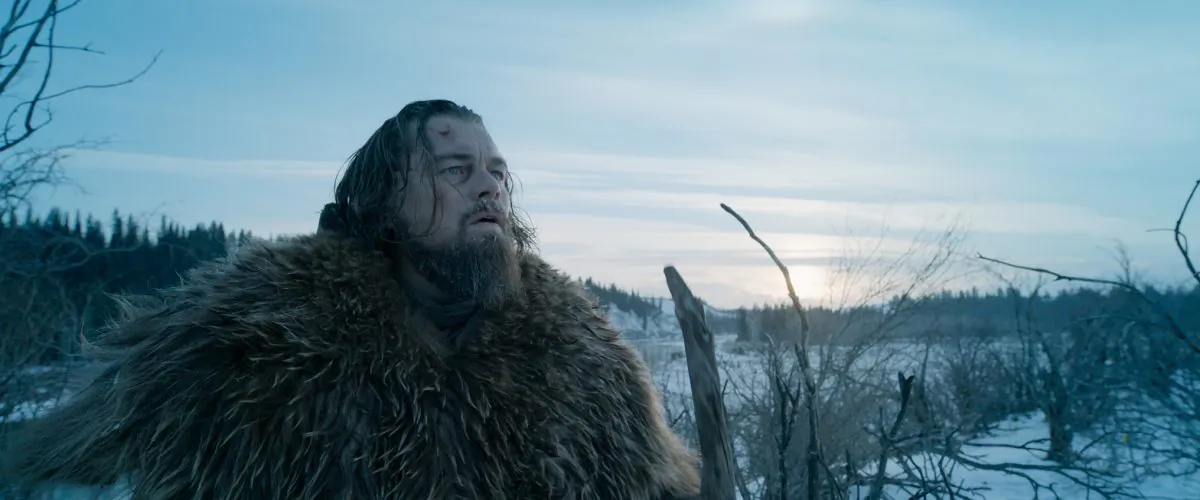 Leonardo DiCaprio as Hugh Glass in a scene from the film "The Revenant." (Twentieth Century Fox via AP)