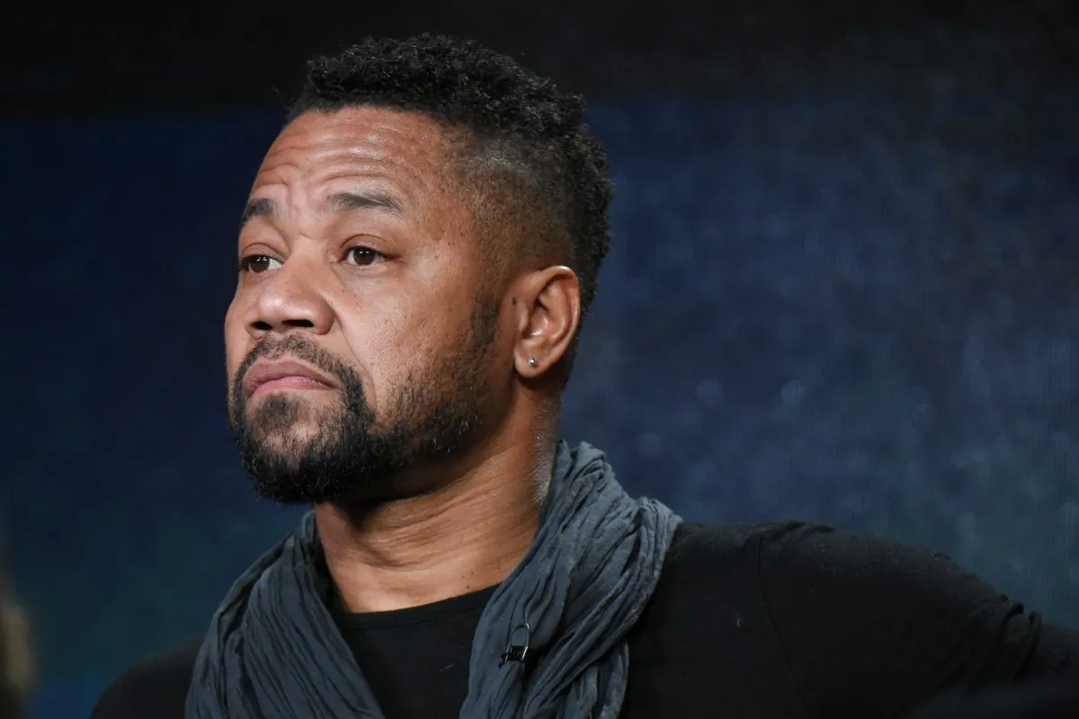 Actor Cuba Gooding Jr. participates in "The People v. O.J. Simpson" panel at the FX Networks Winter TCA in Pasadena, Calif., on Jan. 16, 2016. (Richard Shotwell/Invision/AP)