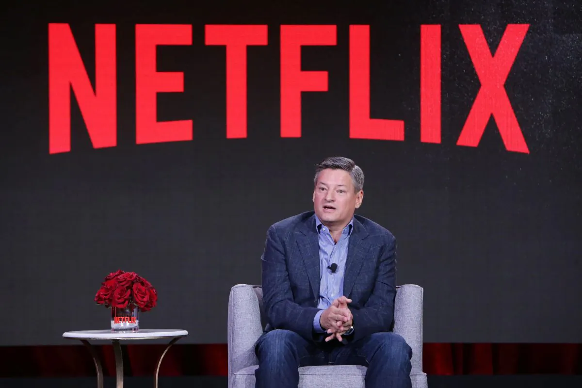 Netflix Chief Content Officer Ted Sarandos seen at Netflix 2016 Winter TCA on Sunday, January 17, 2016, in Pasadena, CA. (Eric Charbonneau/Invision for Netflix/AP Images)