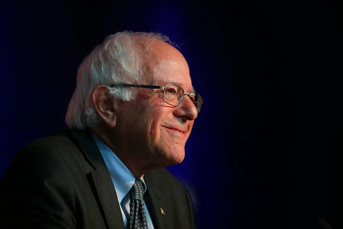 Democratic presidential candidate Sen. Bernie Sanders (I-Vt.) at the Democratic National Committee summer meeting in Minneapolis, Minn., on Aug. 28, 2015. (Adam Bettcher/Getty Images)